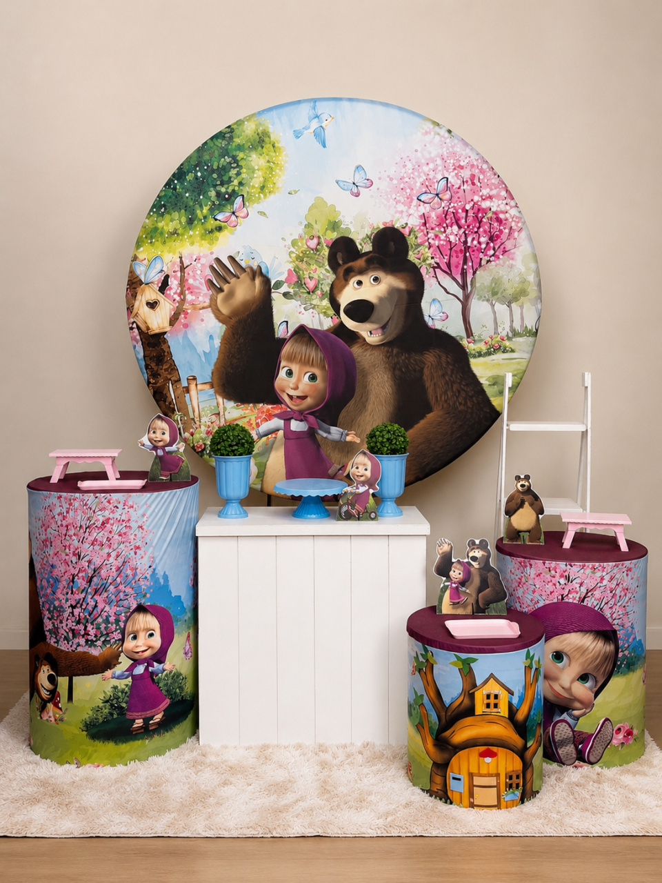 Kit Masha E O Urso Premium - Mila Saldanha Locações
