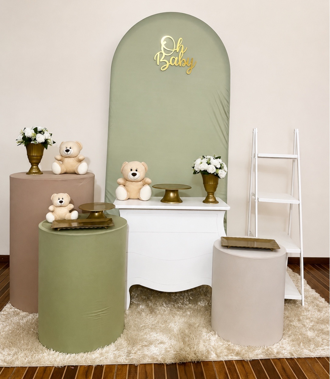 Kit Premium Oh Baby Verde Oliva - Mila Saldanha Locações