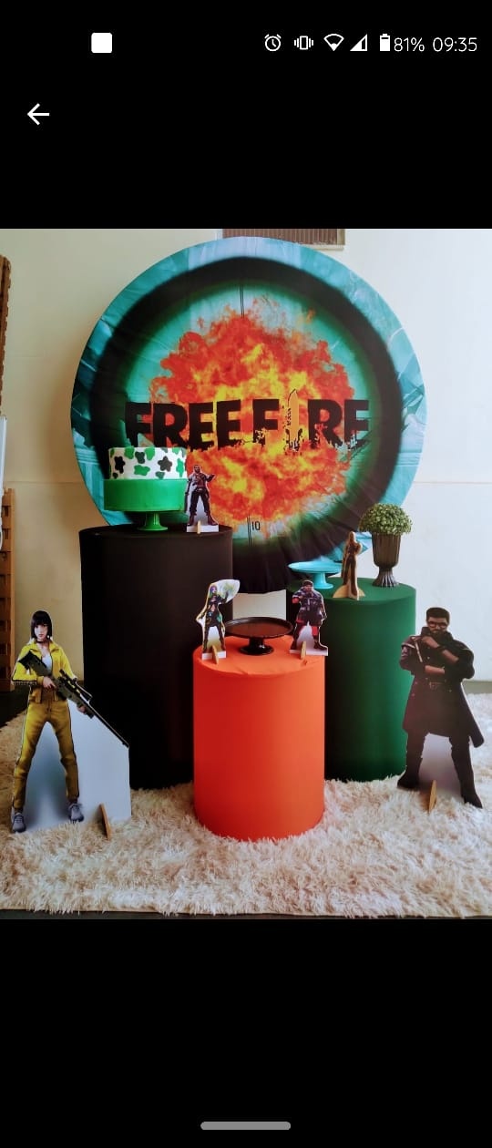 Kit Essencial Free Fire R$150 - Carla Decor