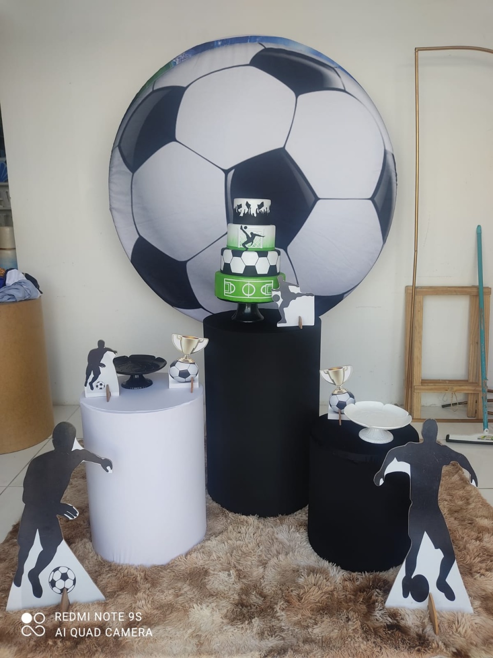 Kit Essencial Futebol Preto Com Branco - Carla Decor