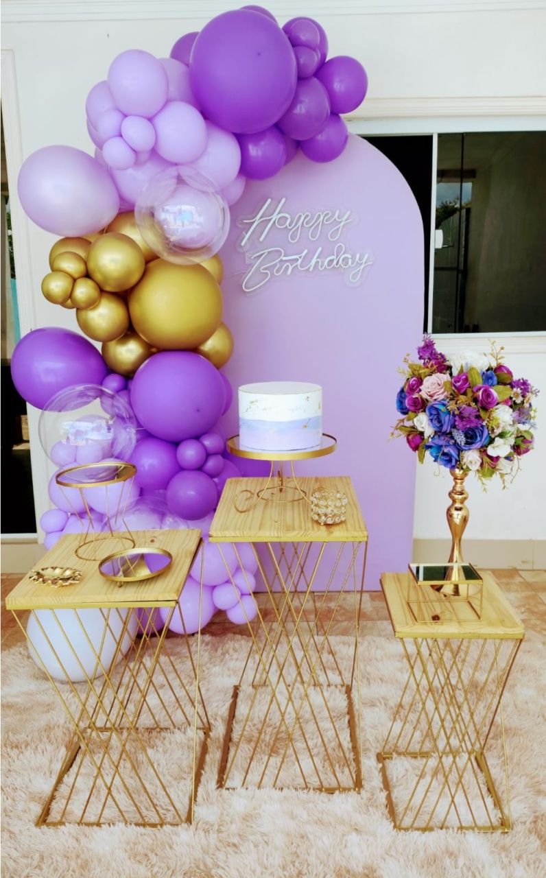 Lilás Com Dourado - Carla Decor
