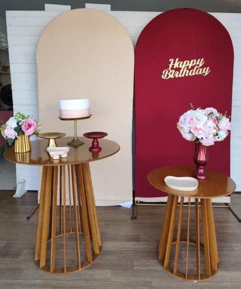Kit Marsala Com Dourado - Carla Decor