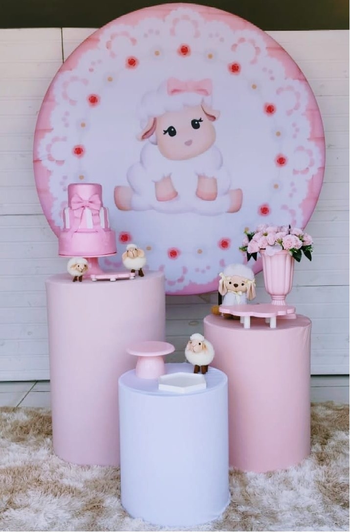 Kit Essencial Ovelhinha Rosa - Carla Decor