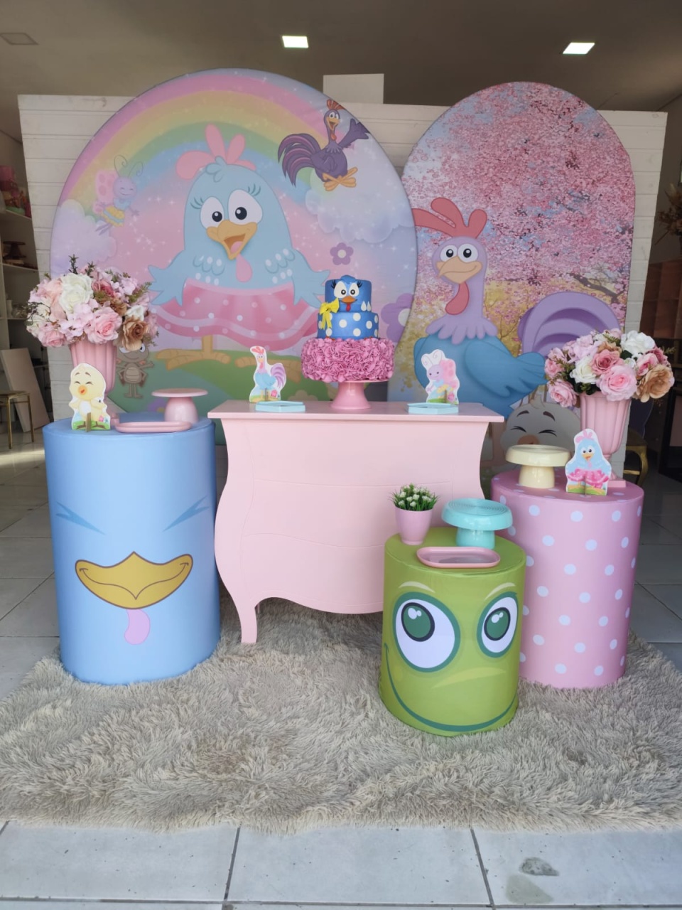 Kit Celebração Galinha Pintadinha Rosa - Carla Decor