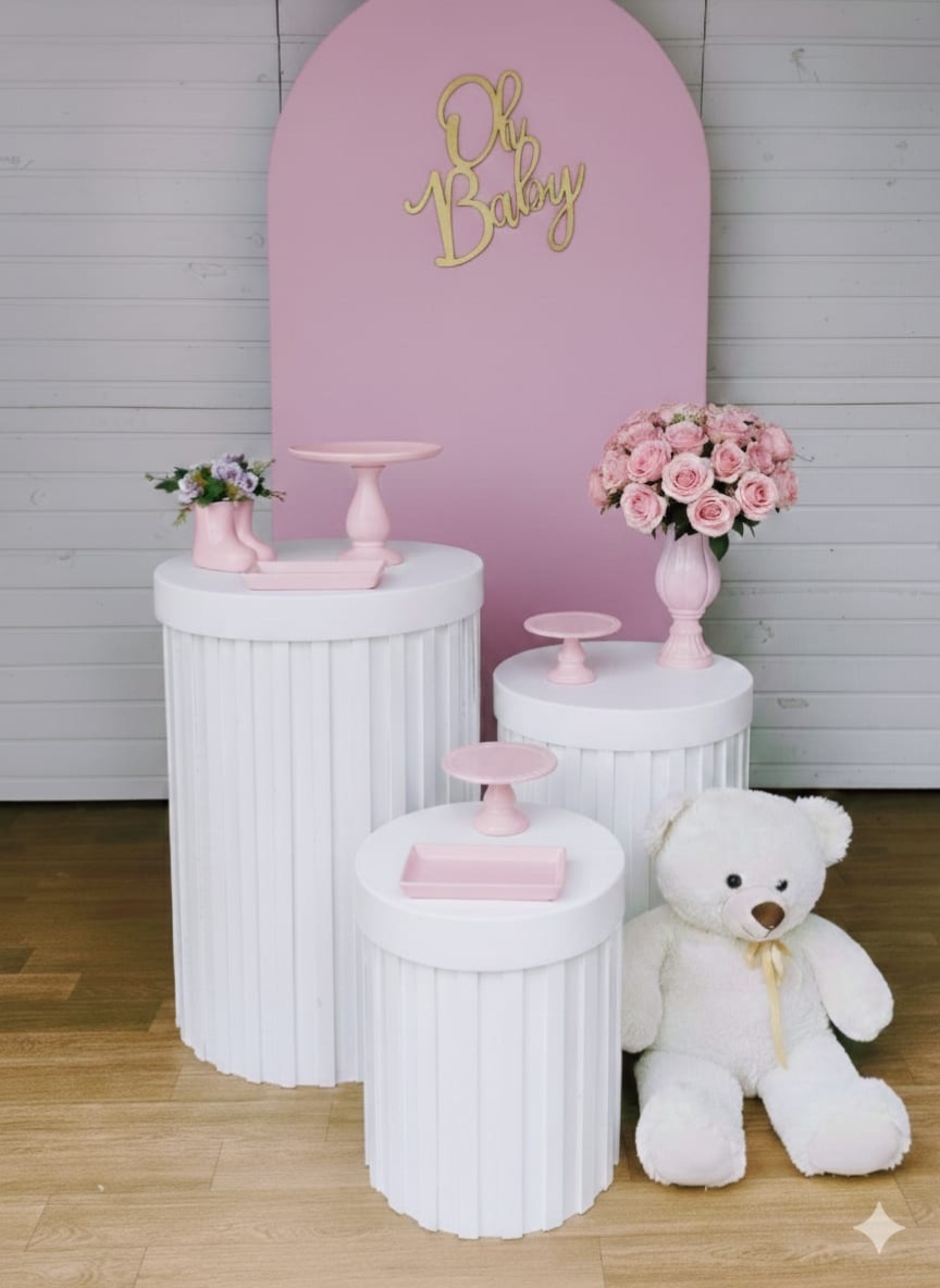 Kit Chá de Bebe Rosa Claro - Carla Decor