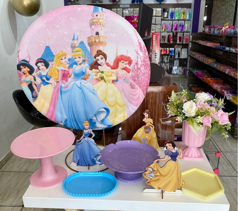 Kit Mesa Princesas - Carla Decor