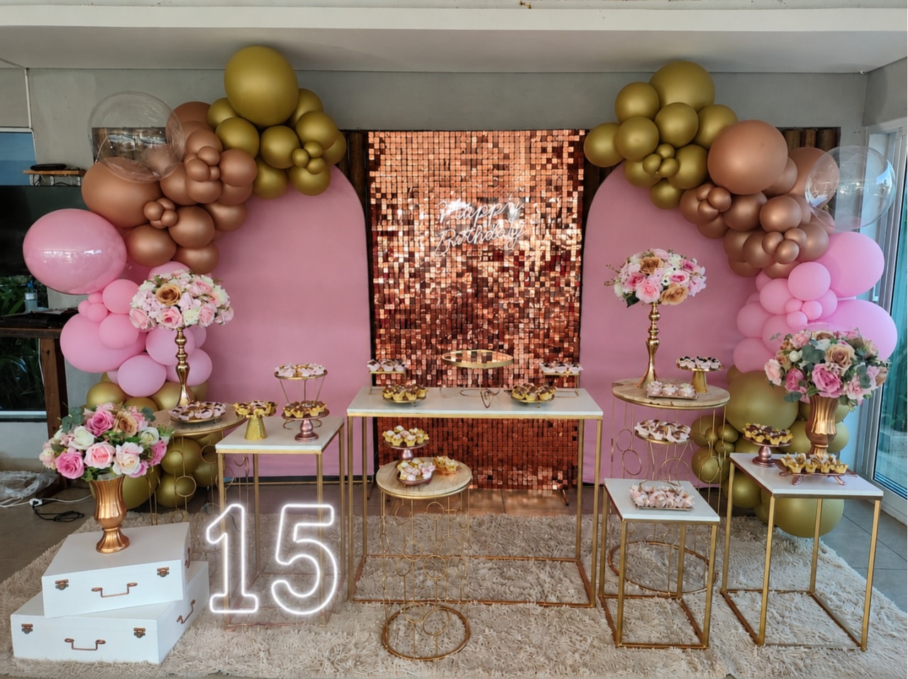 Rosa Com Rose Gold - Carla Decor