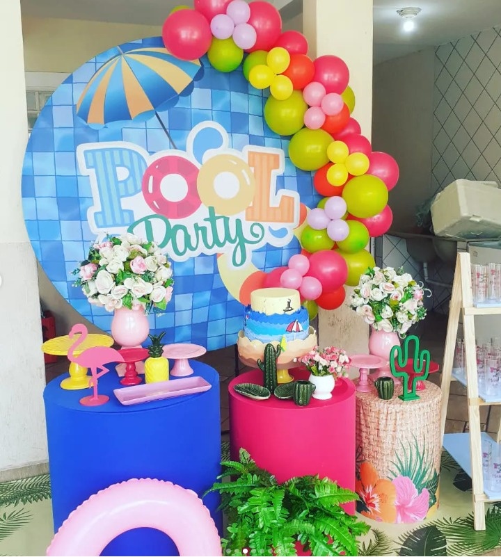Pegue E Monte - Pool Party (Menina) - jlfestaemcasa