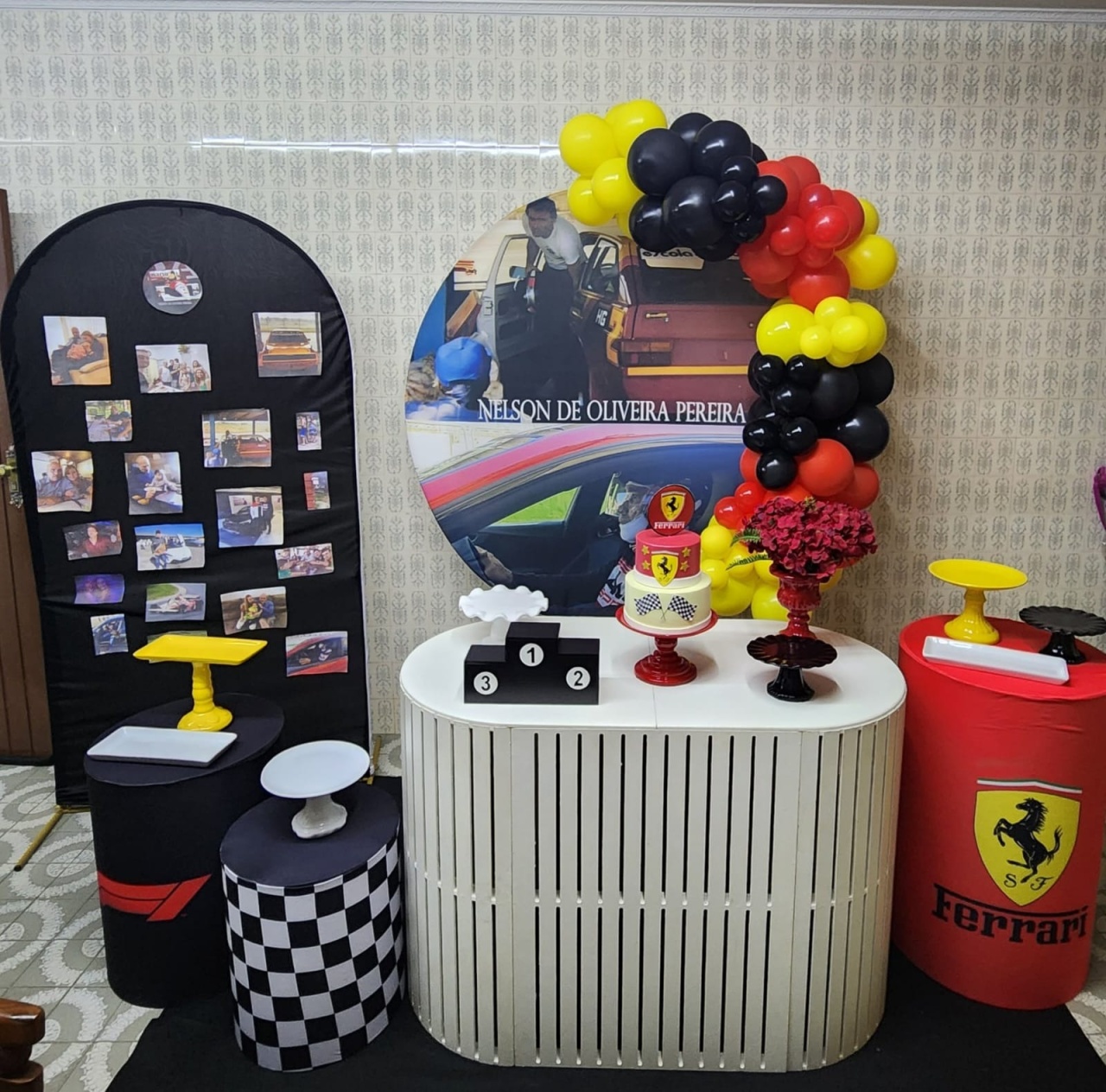 Decoração Personalizada - Formula 1  - jlfestaemcasa