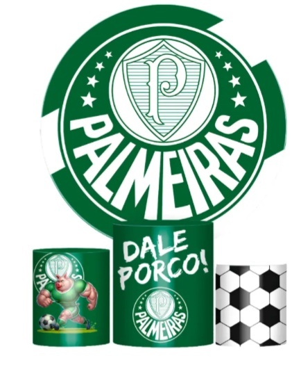 Kit Pegue E Monte Adulto - Palmeiras Futebol - jlfestaemcasa