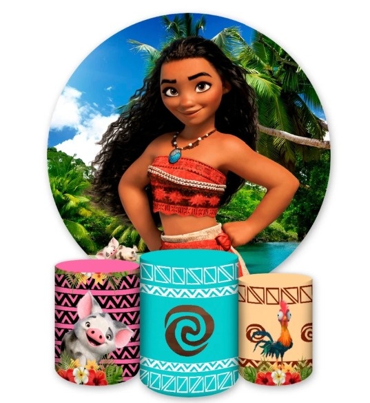 Kit Pegue E Monte - Moana - jlfestaemcasa