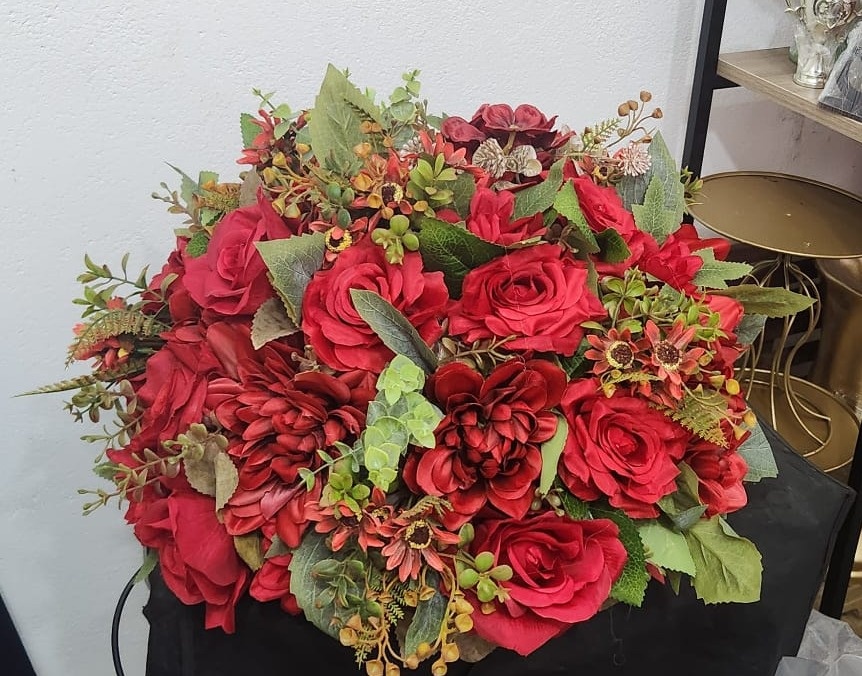 Arranjo Flor G - Vermelha - jlfestaemcasa