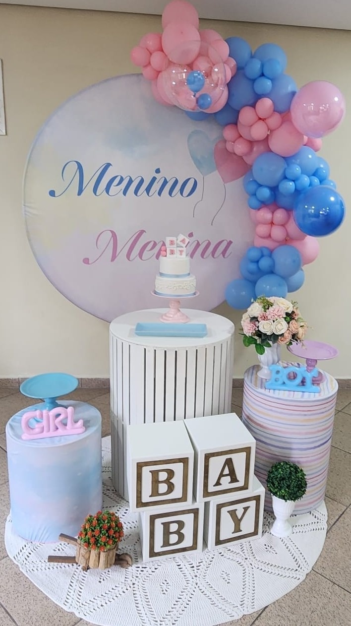 Decoração - Chá Revelação - jlfestaemcasa