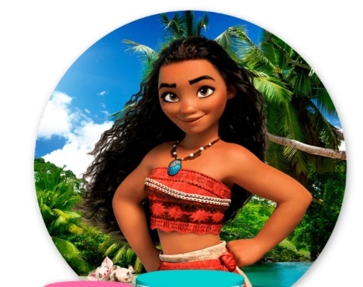 Capa Painel Redondo - Moana - jlfestaemcasa