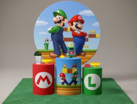 Kit Pegue E Monte - Mario Bross - jlfestaemcasa