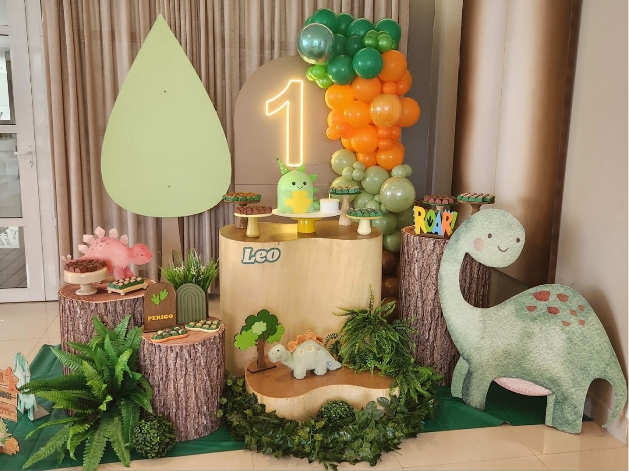 Decoração - Dino Baby - jlfestaemcasa