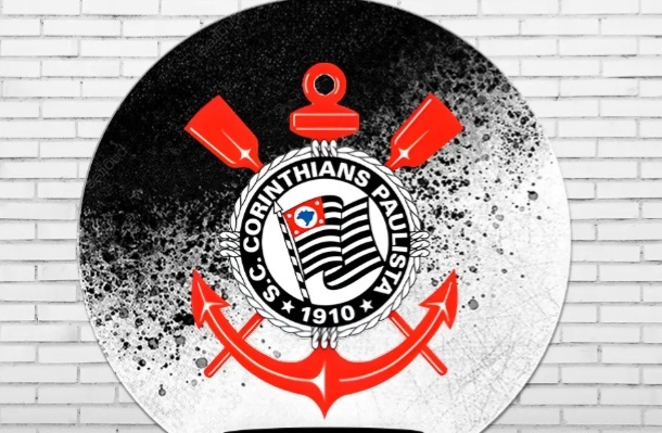 Capa Painel Redondo - Corinthians Futebol - jlfestaemcasa