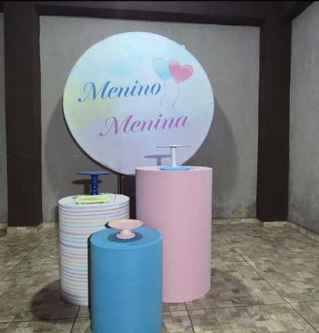 Kit Pegue E Monte Bronze - Chá Revelação (Menino Ou Menina) - jlfestaemcasa