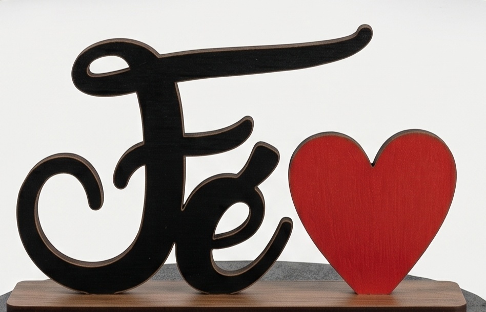 Display de Mesa - Fé - jlfestaemcasa