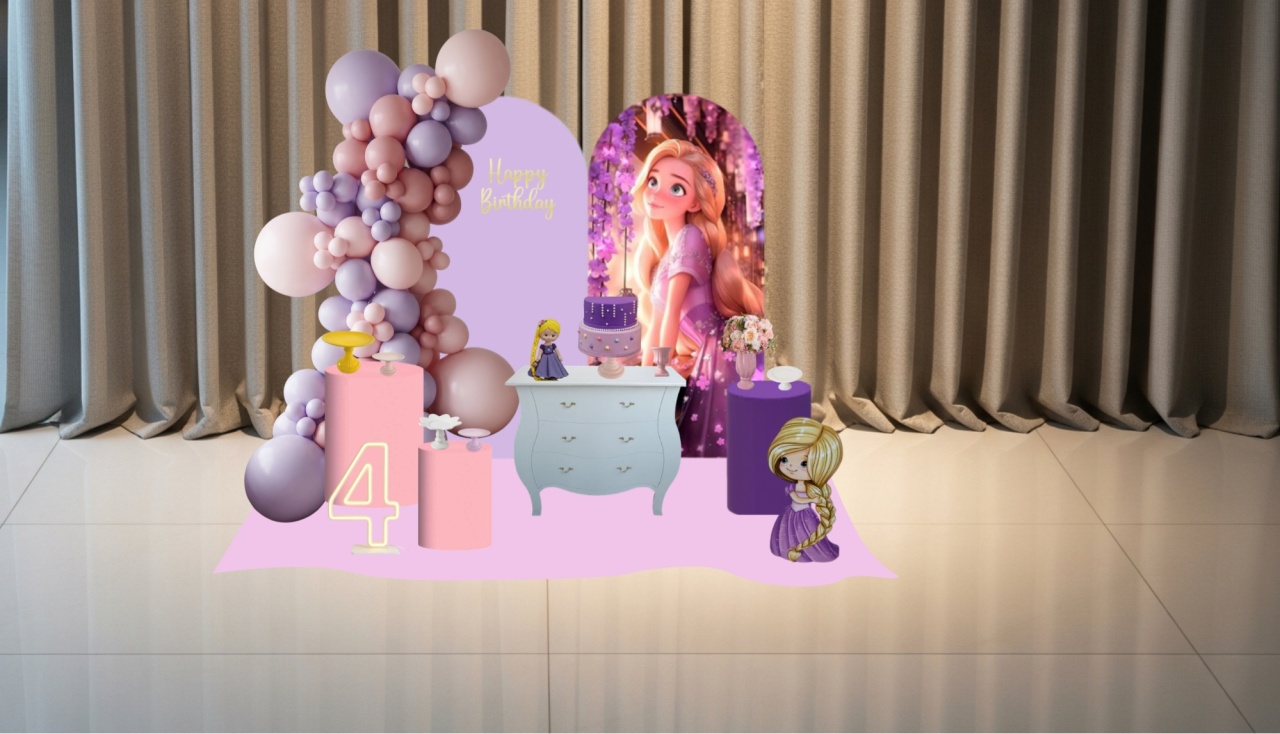 Decoração - Rapunzel - jlfestaemcasa