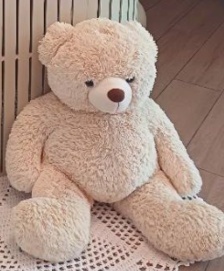 Urso Branco - Pelúcia Gigante - jlfestaemcasa