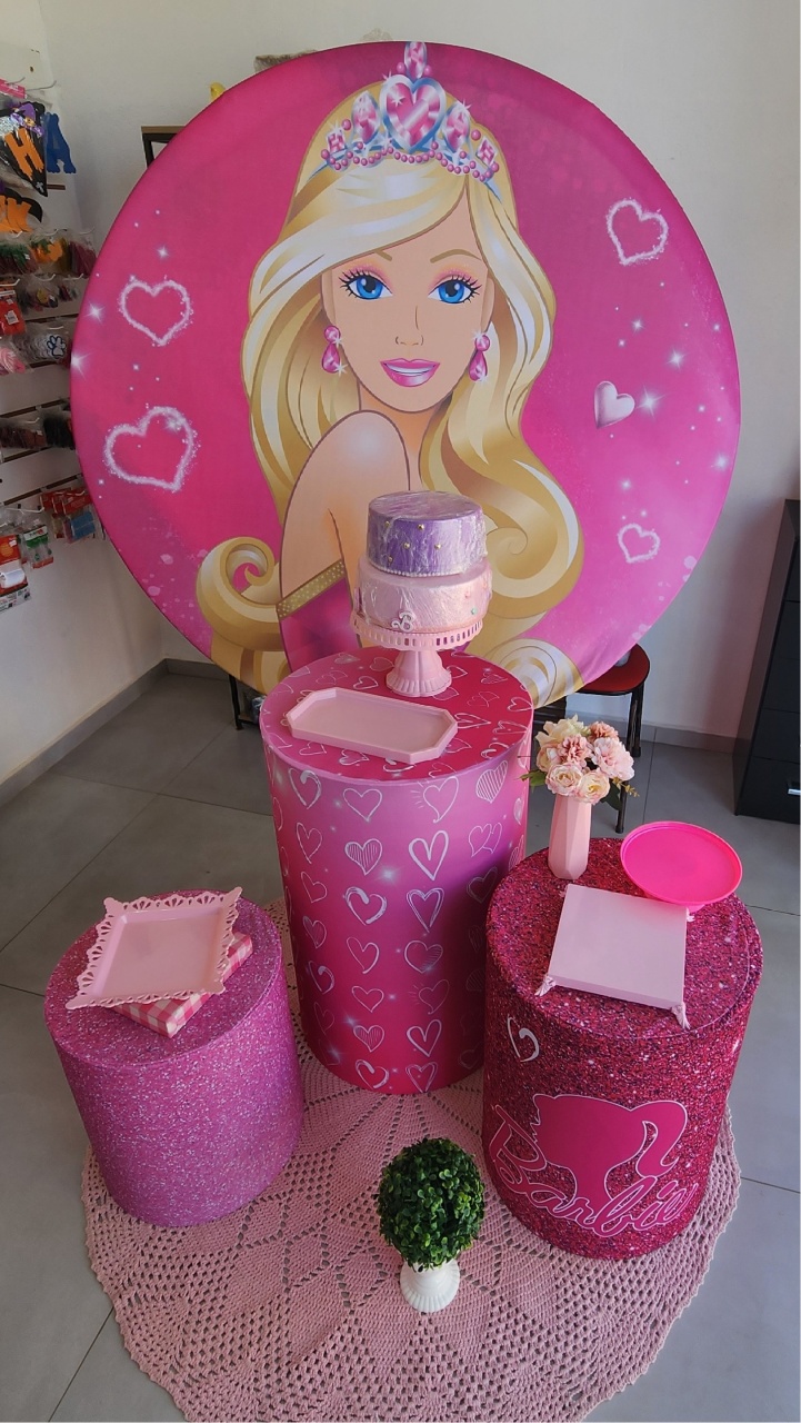 Kit Pegue E Monte - Barbie (Menina) - jlfestaemcasa