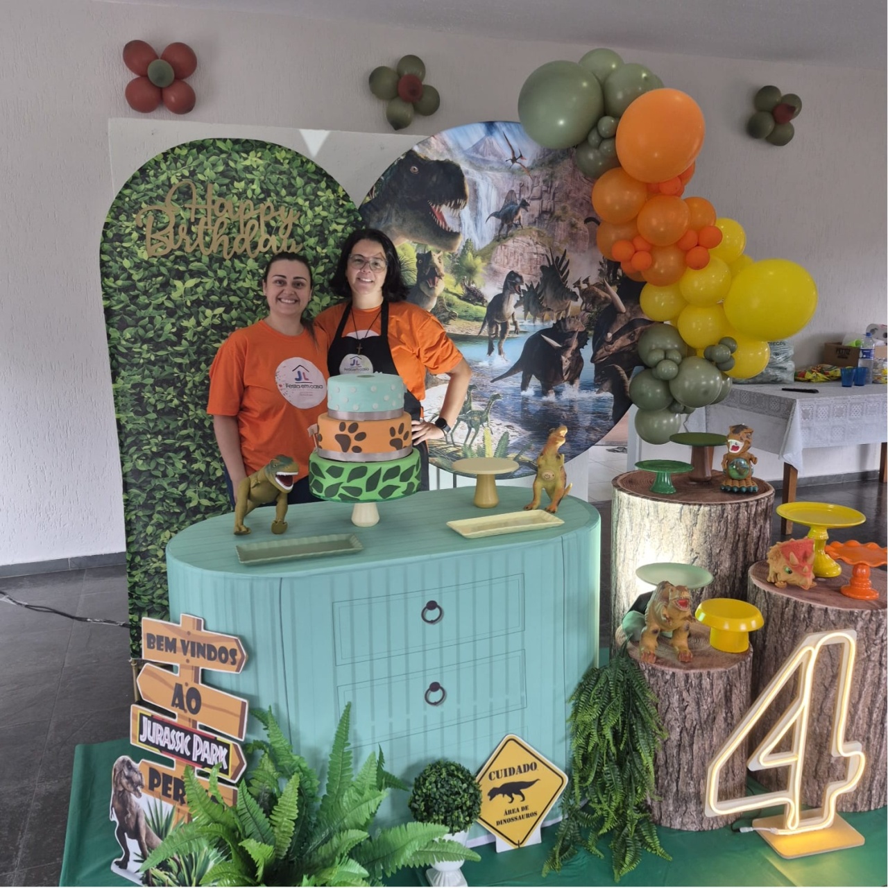 Decoração - Dinossauro - jlfestaemcasa
