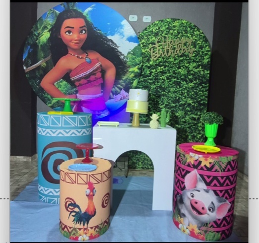 Kit Pegue E Monte Ouro - Moana - jlfestaemcasa