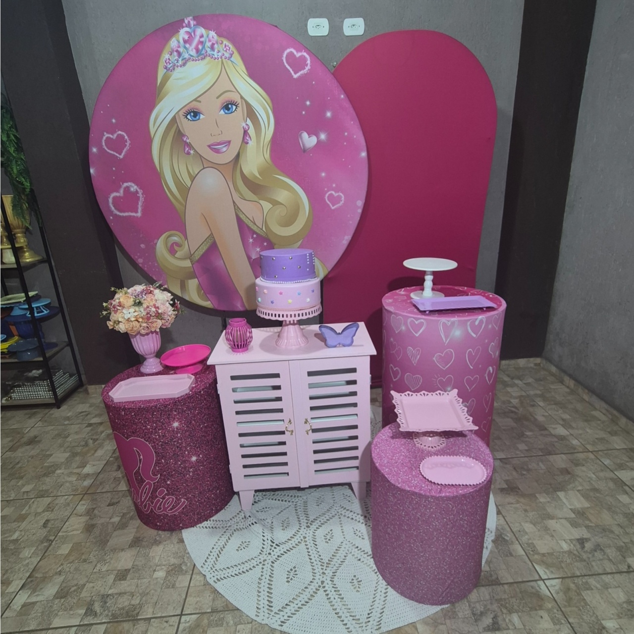 Kit Pegue E Monte Ouro - Barbie - jlfestaemcasa