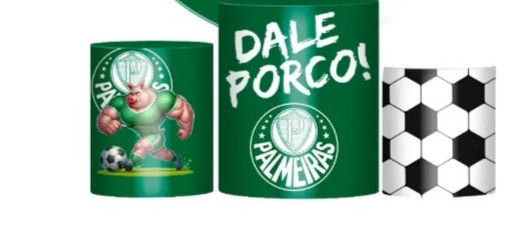 Capas Trio de Cilindro - Palmeiras Futebol - jlfestaemcasa