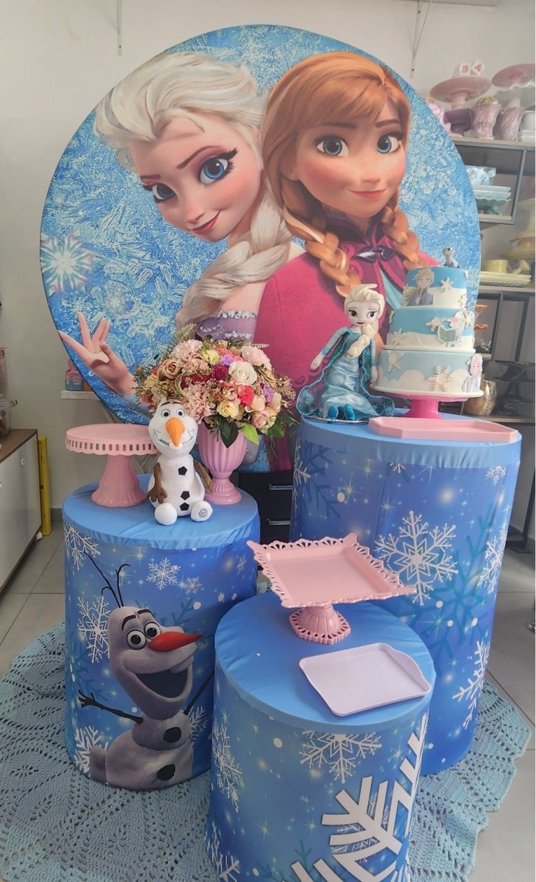 Kit Pegue E Monte - Frozen - jlfestaemcasa