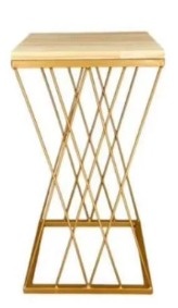 Mesa Treliça de Ferro - P - jlfestaemcasa