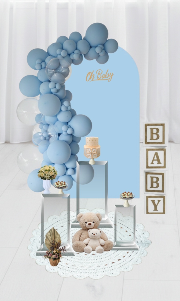 Decoração - Chá de Bebê Menino - jlfestaemcasa
