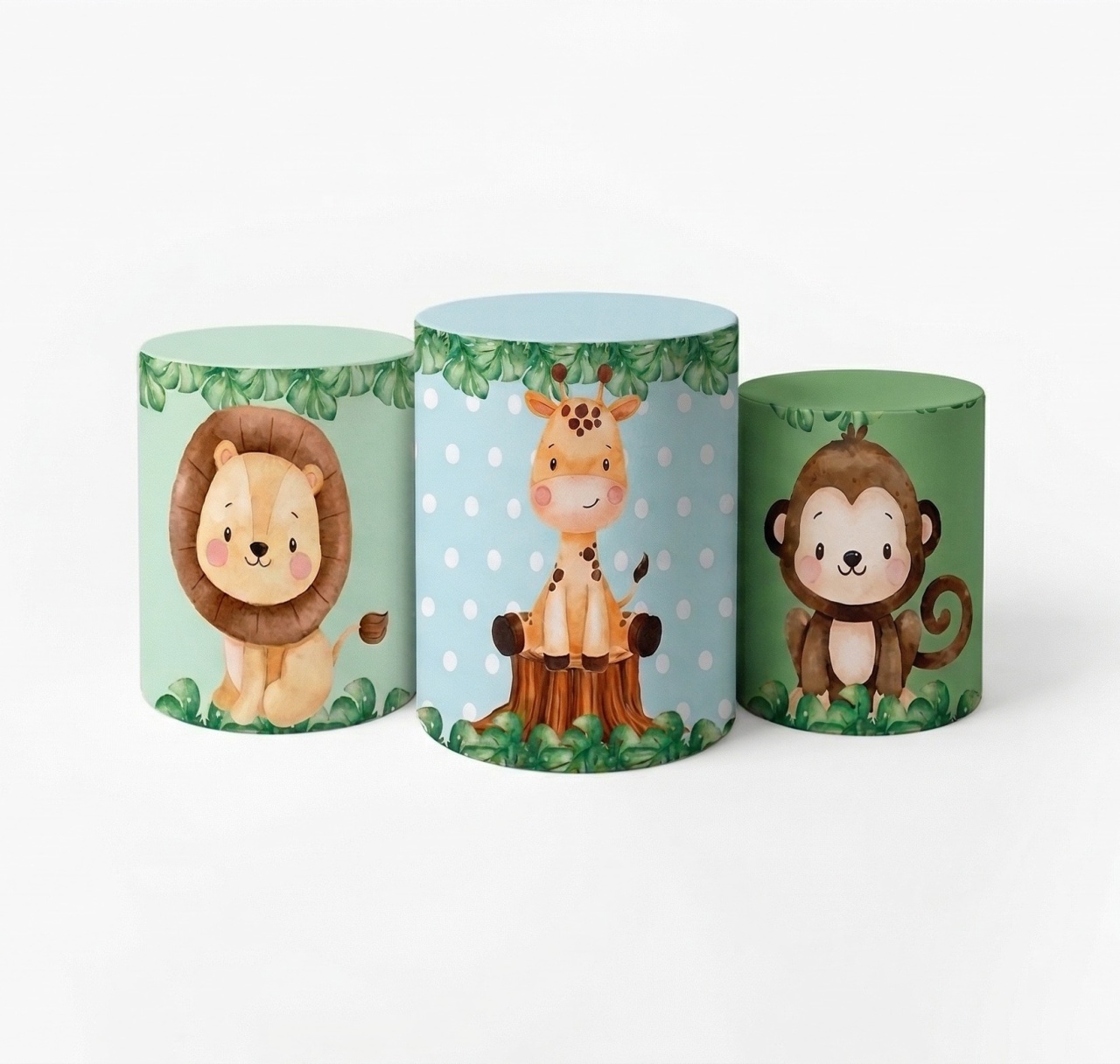 Capas Trio de Cilindro - Safari 1 - jlfestaemcasa