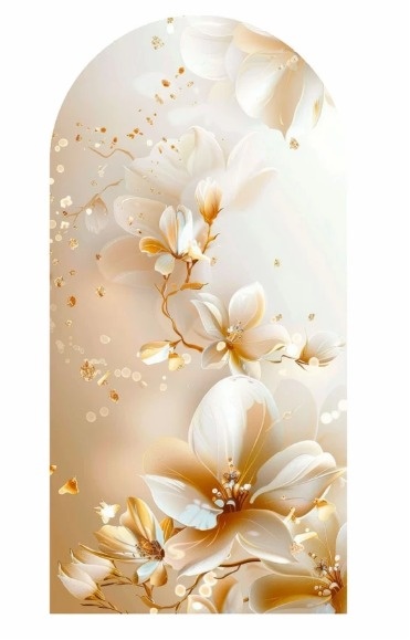 Capa Painel Romano - Floral - jlfestaemcasa