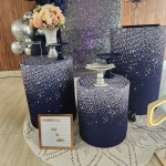 Decoração - 15 Anos Azul E Prata - Pequena - imagem 2