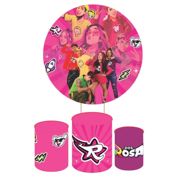 Kit Pegue E Monte - Os Rosa (Emily Vick) - jlfestaemcasa