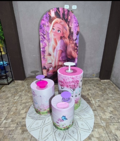 Kit Pegue E Monte Bronze - Rapunzel - jlfestaemcasa