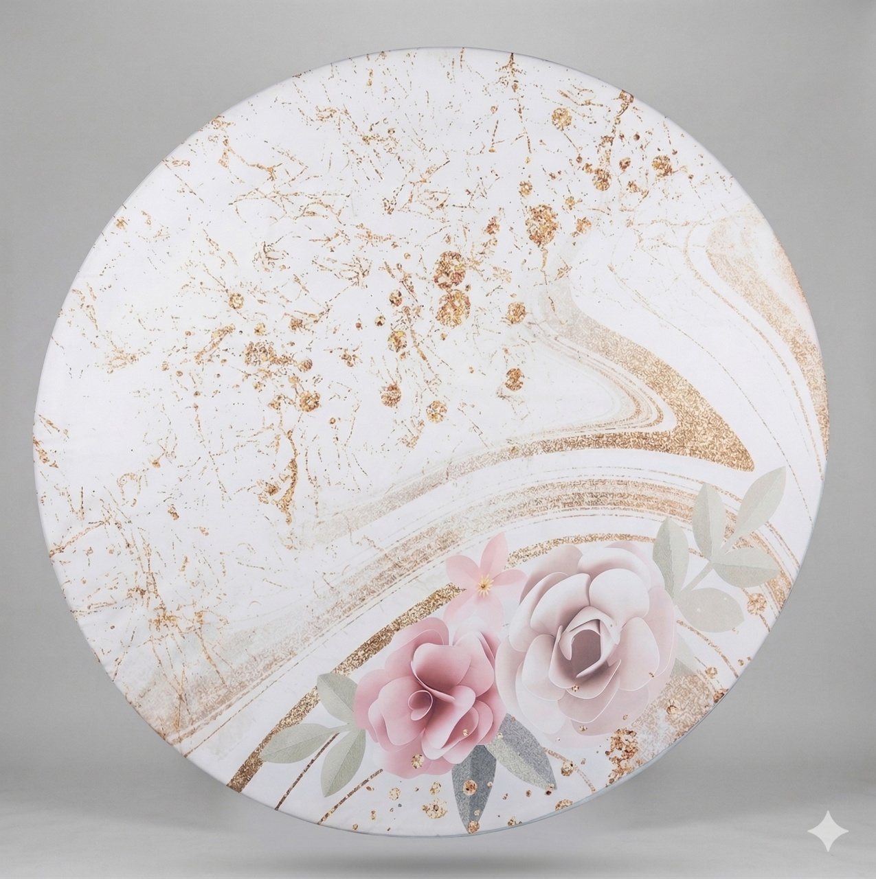 Capa Painel Redondo - Floral - jlfestaemcasa