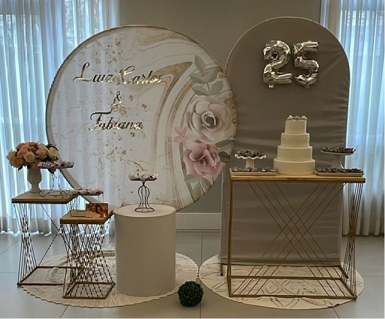 Decoração - Bodas de Prata - jlfestaemcasa