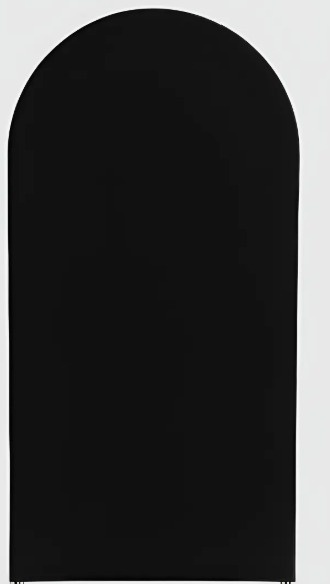 Capa Painel Romano - Preto - jlfestaemcasa