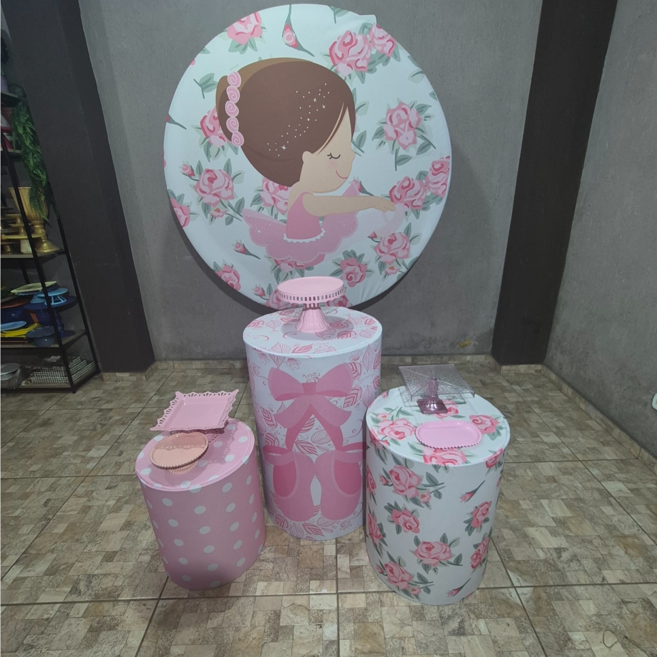 Kit Pegue E Monte Bronze - Bailarina - jlfestaemcasa