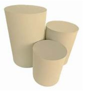 Capas Trio de Cilindro - Bege - jlfestaemcasa