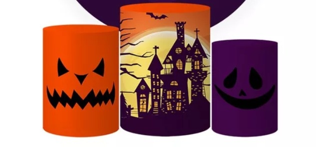Capas Trio de Cilindro - Halloween - jlfestaemcasa