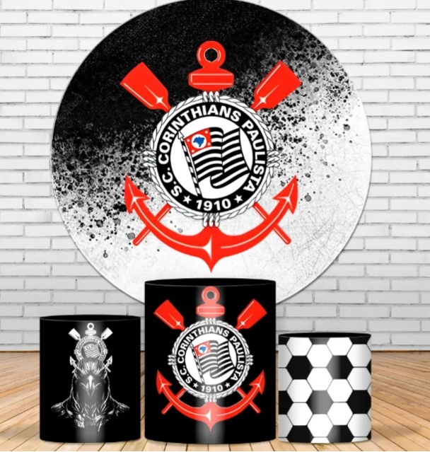 Kit Pegue E Monte Adulto - Corinthians Futebol - jlfestaemcasa