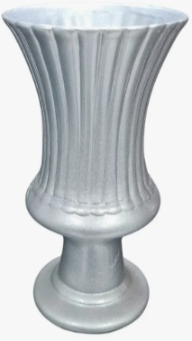 Vaso Charme G - Prata (Cópia) - jlfestaemcasa