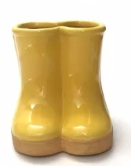 Botinha Amarelo - Porta Pirulito  - jlfestaemcasa