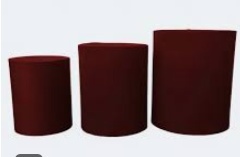 Capas Trio de Cilindro - Vinho - jlfestaemcasa