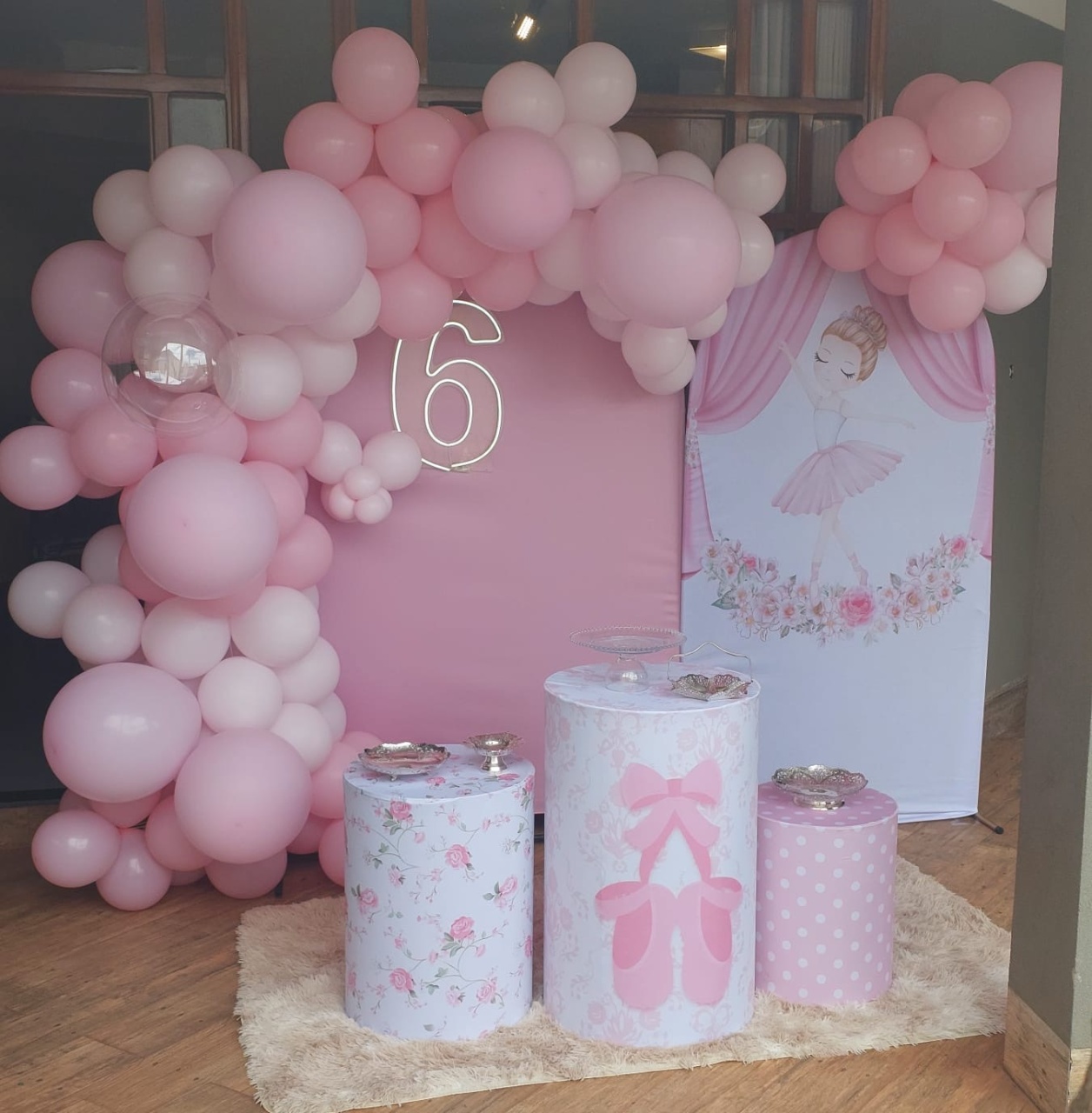 Duo Painéis Rosa Cupcake - THAYSE DECORA 