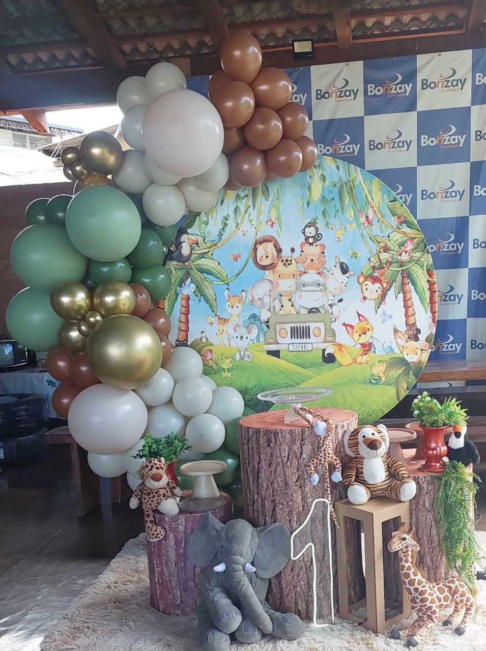 Painel Redondo Safari - THAYSE DECORA 